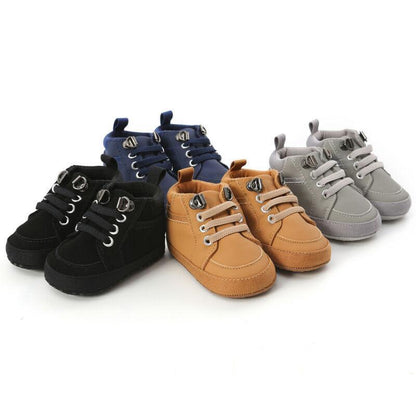 Warm Newborn First Walkers Soft Sole Shoes, Stevvex in 5 colors: black, navy, tan, camel, gray on Tampa Home & Garden Store