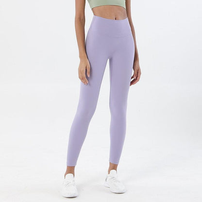 Stevvex lavender high-waist yoga leggings with pocket for women stretchable sport pants on Tampa Home & Garden Store