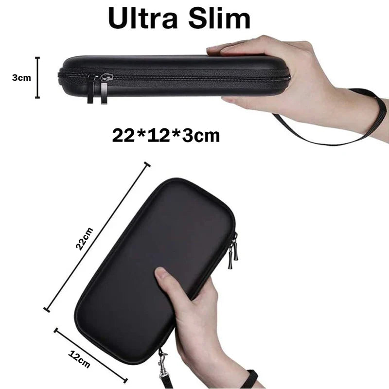 FLIPSTYLEZLLC black hard EVA case for Nintendo Switch Lite, shockproof PU cover, zipper, wrist strap on Tampa Home & Garden Store