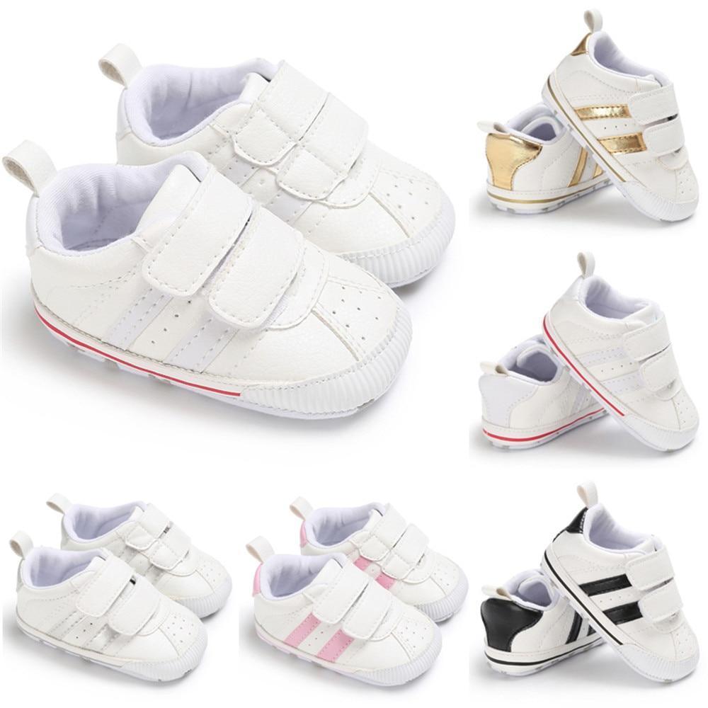 Fashion Soft Sole Hook Loop Pre Walker Sneakers Stevvex leather upper with Velcro straps on Tampa Home & Garden Store