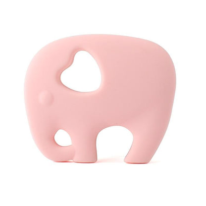 Stevvex elephant silicone teether pink baby teething toy Teethers on Tampa Home & Garden Store