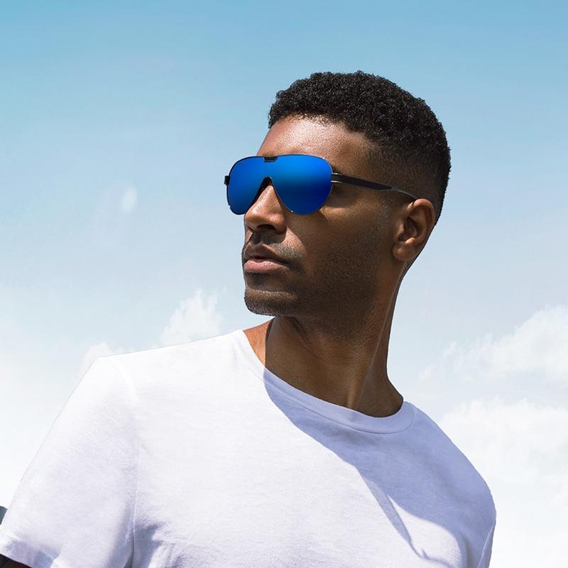 Stevvex polarized driving sunglasses, unisex blue mirrored lenses, UV400 protection on Tampa Home & Garden Store