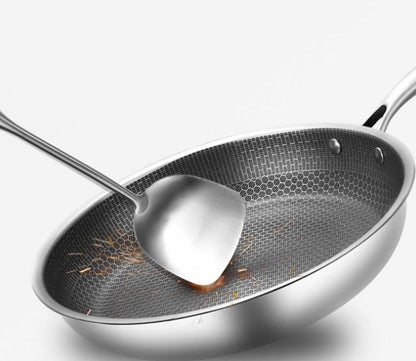 ChefSeries stainless steel frying pan with honeycomb interior and nonstick coating on Tampa Home & Garden Store