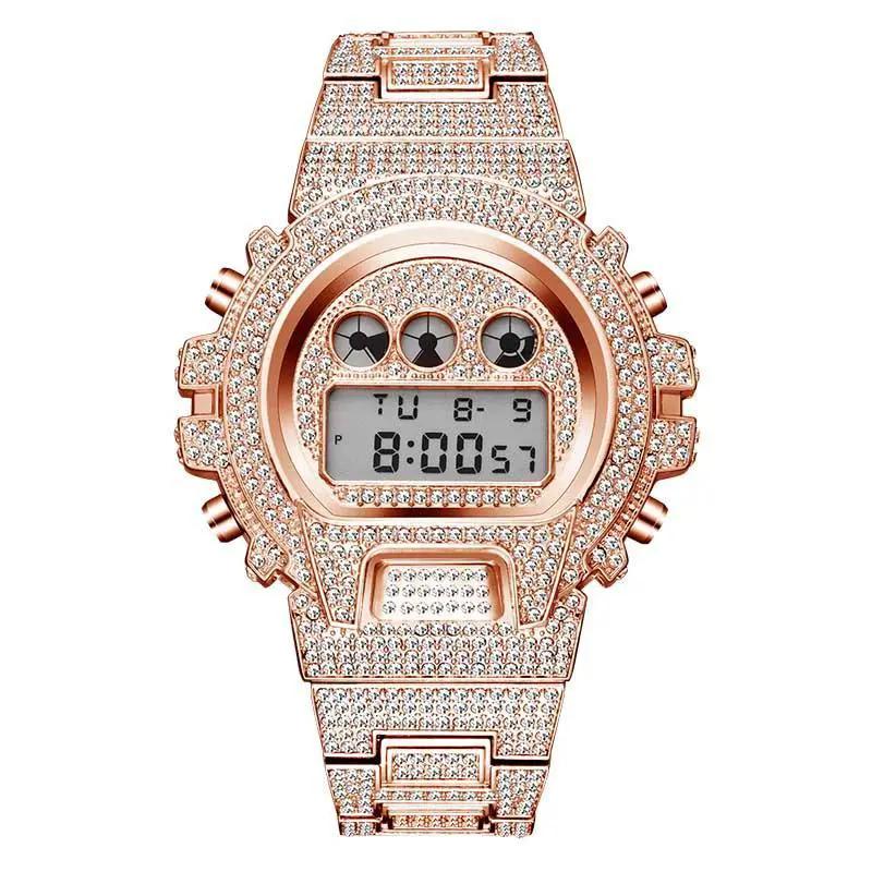 Men's Digital Quartz Watch Rose Gold for Men