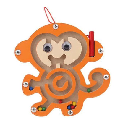 Children Magnetic Maze Toy and Wooden Puzzle Game
