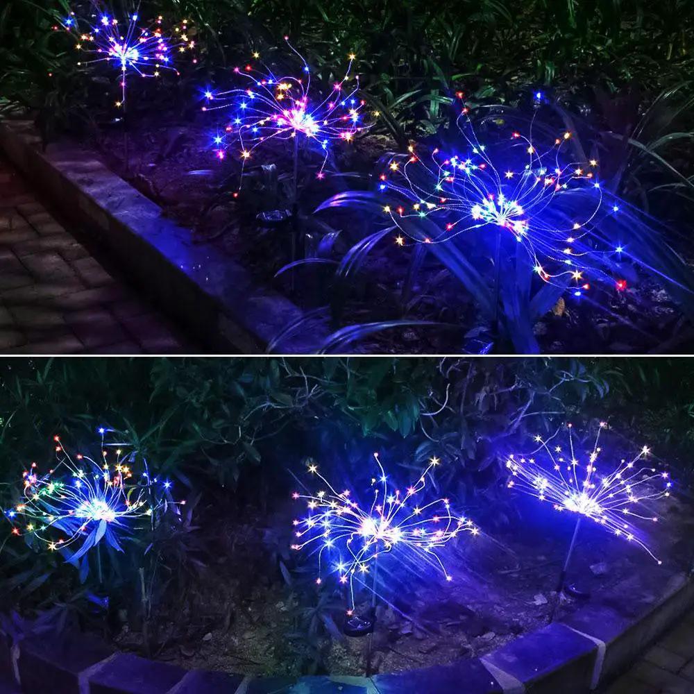 Modern Garden Led Solar Tree Lamp Copper Wires