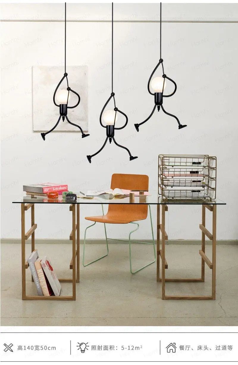 Industrial Pendant Light and Cartoon Fixture