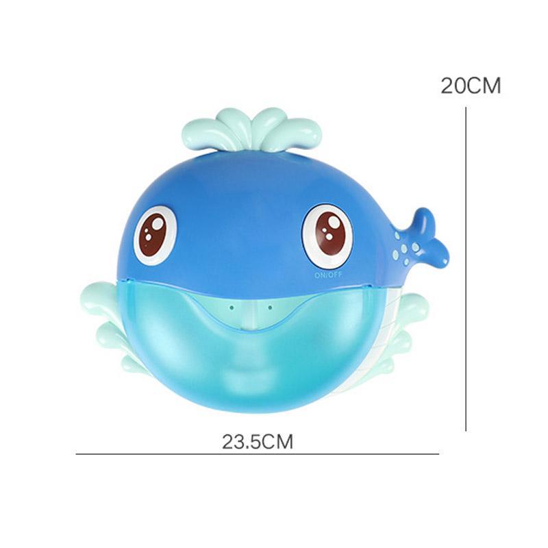 Stevvex baby bath toy bubble machine blue with teal belly and fins automatic bubbles on Tampa Home & Garden Store
