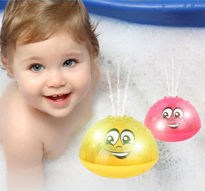 Stevvex bath toys two yellow and pink water-spray spheres for kids on Tampa Home & Garden Store