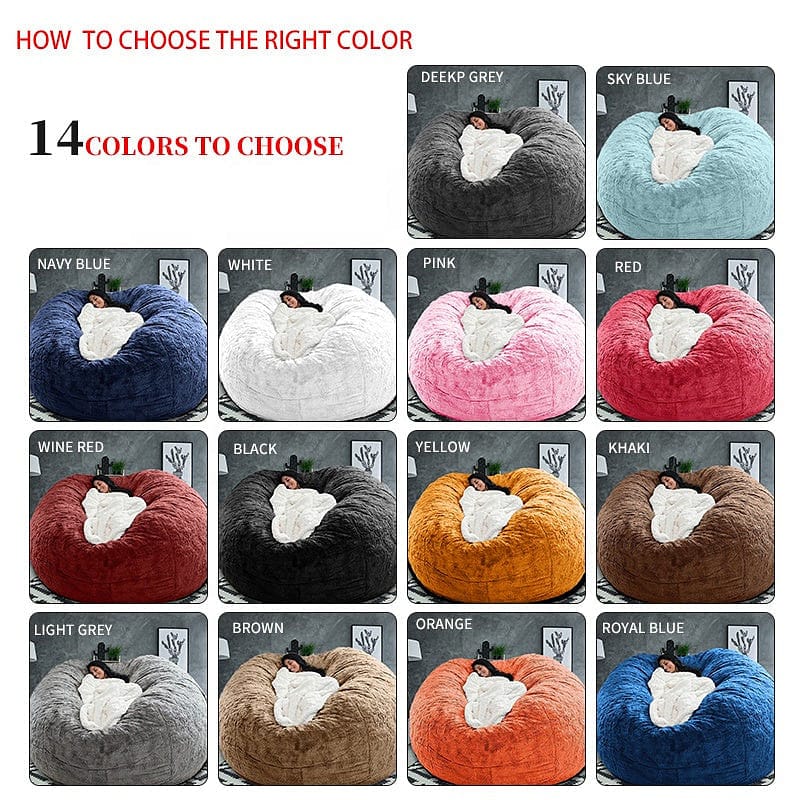7Ft Large Bean Bag Giant Chairs DONJOHNSTYLE4URHOME in 14 colors on Tampa Home & Garden Store