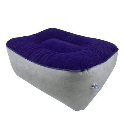 Inflatable wedge pillow UpTrend Deals with purple top and gray base, adjustable support cushion on Tampa Home & Garden Store