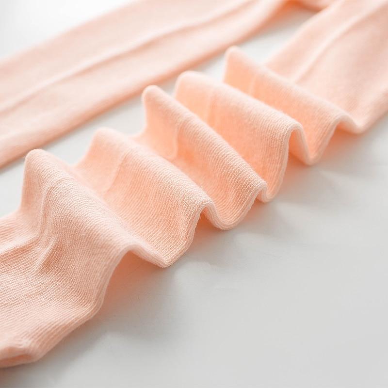 Baby cotton tights peach pink Stevvex soft breathable knit for girls on Tampa Home & Garden Store