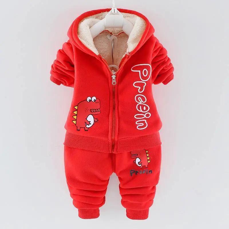 Bear Ear Hooded Baby Sweater Set for Autumn Wear
