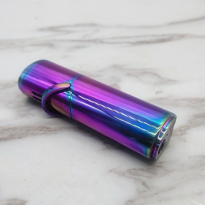Lighter Stevvex rainbow metal with clip, modern compact cigarette lighter on Tampa Home & Garden Store