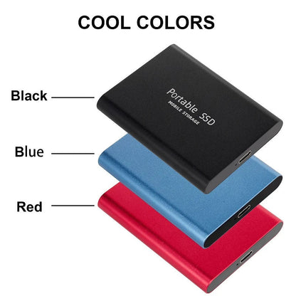 2TB External SSD USB 3.1 & USB-C Portable Solid State Drive