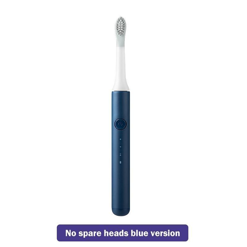Stevvex Sonic Toothbrush Electric in blue with white neck and circular power button on Tampa Home & Garden Store