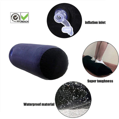 Inflatable wedge pillow – navy UpTrend Deals with inflation inlet and waterproof material on Tampa Home & Garden Store