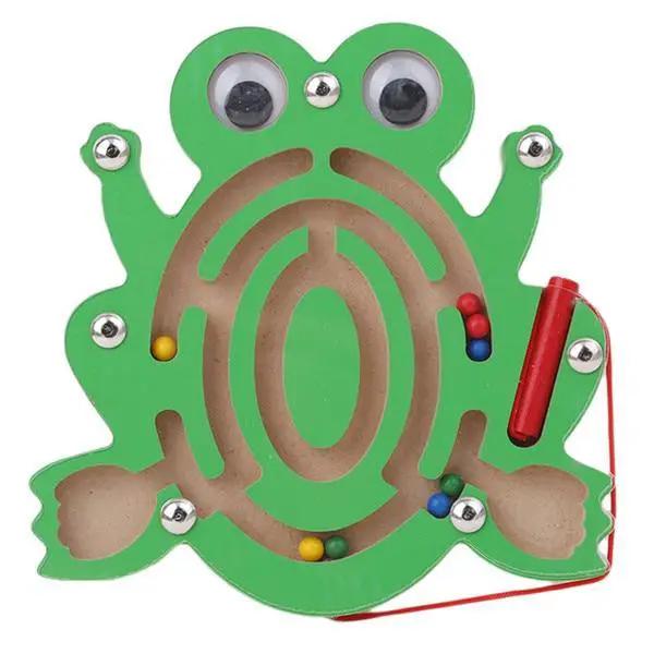 Children Magnetic Maze Toy and Wooden Puzzle Game