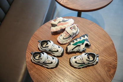 Stevvex baby and toddler sneakers 6 colorful mesh canvas sport shoes on round wooden table on Tampa Home & Garden Store
