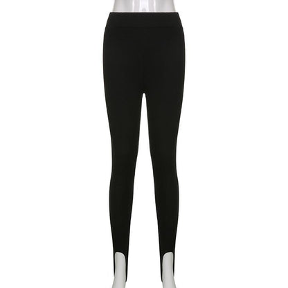 Stevvex black high waist cotton leggings for women, seamless push-up, breathable pants on Tampa Home & Garden Store