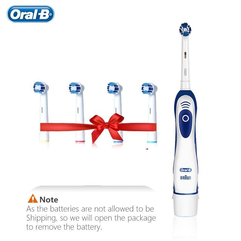 Oral-B sonic electric toothbrush gift set with four replaceable heads, white/blue handle on Tampa Home & Garden Store