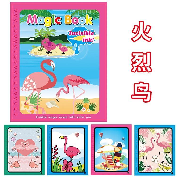Stevvex Magic Book water drawing pad for kids invisible ink includes 4 color cards on Tampa Home & Garden Store