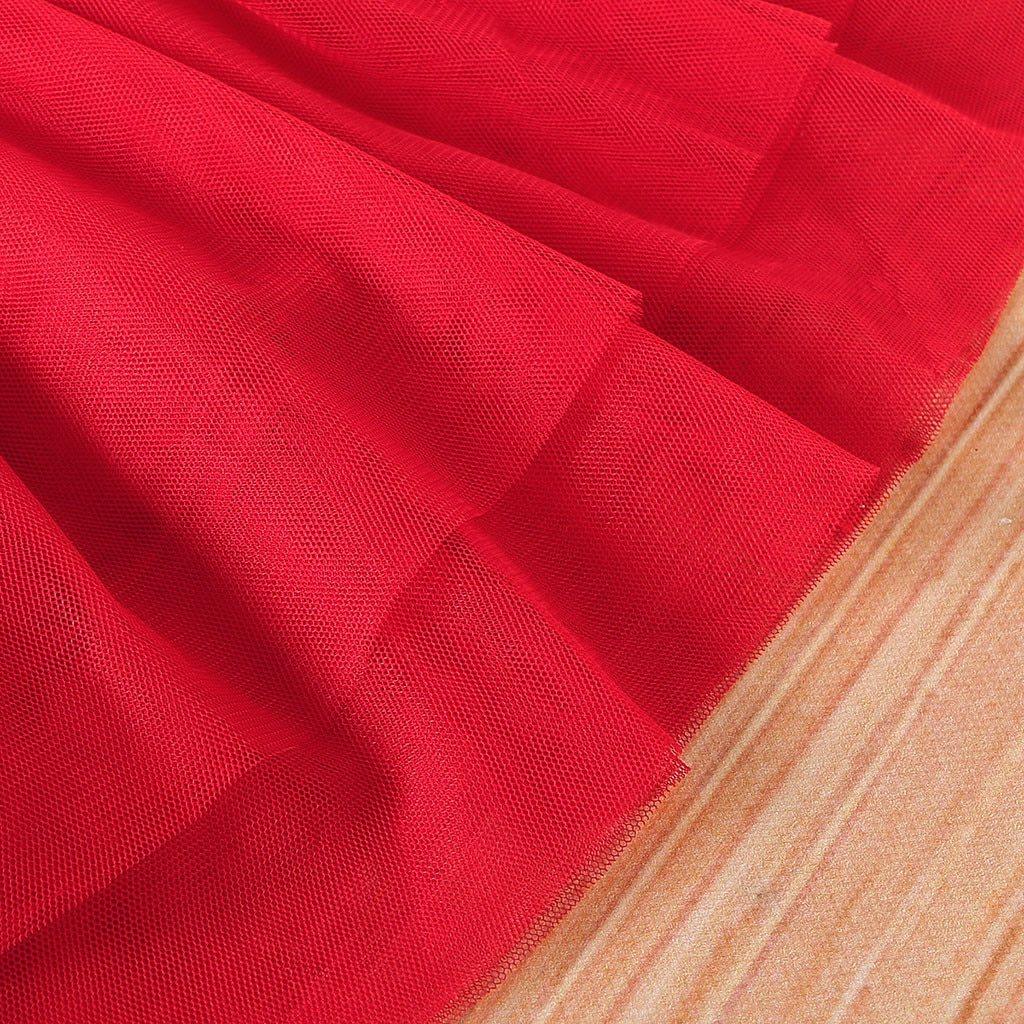 Newborn baby girl dress red tulle fabric close-up on Tampa Home & Garden Store