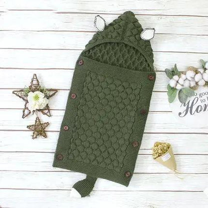 Stevvex Knitted Newborn Baby Blanket and Swaddle