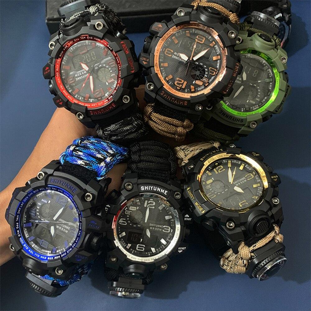 Stevvex survival men's sport watches: 6 military timepieces with compass, 50M waterproof on Tampa Home & Garden Store