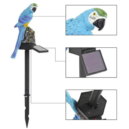Parrot Shaped LED Garden Lamp Solar Outdoor Light