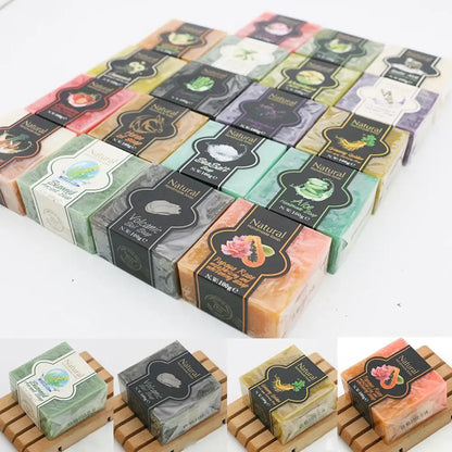 Silcy Skin 85g handmade soap bars bamboo charcoal volcanic mud sea salt flavors 19 varieties on Tampa Home & Garden Store