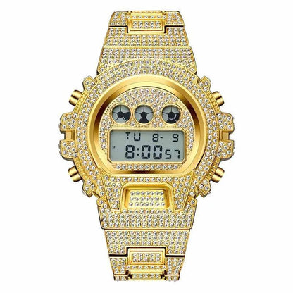 Men's Digital Quartz Watch Rose Gold for Men