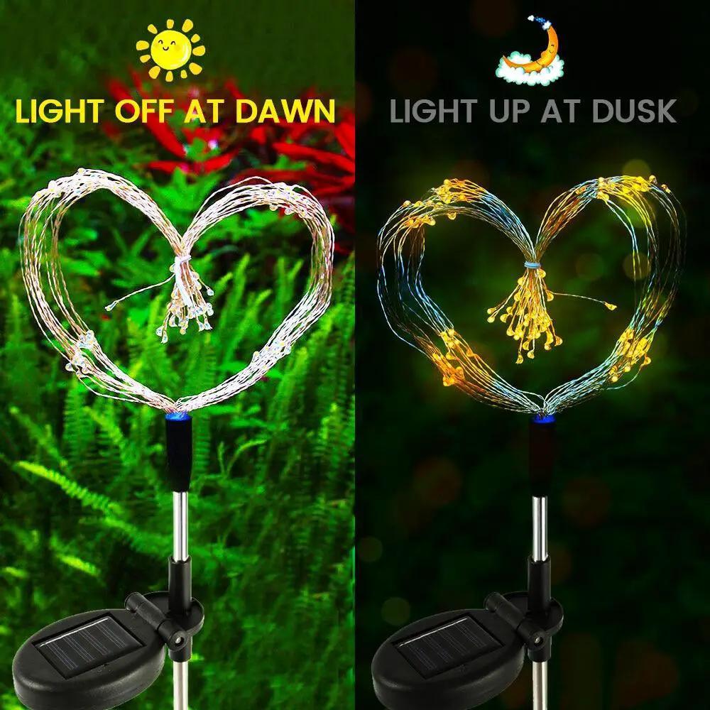 Modern Garden Led Solar Tree Lamp Copper Wires