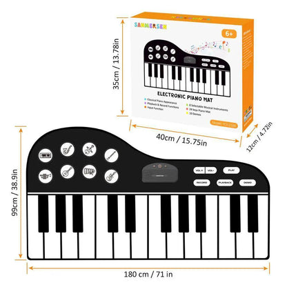 Musical Piano Mat For Kids Touch Play Rug Sound