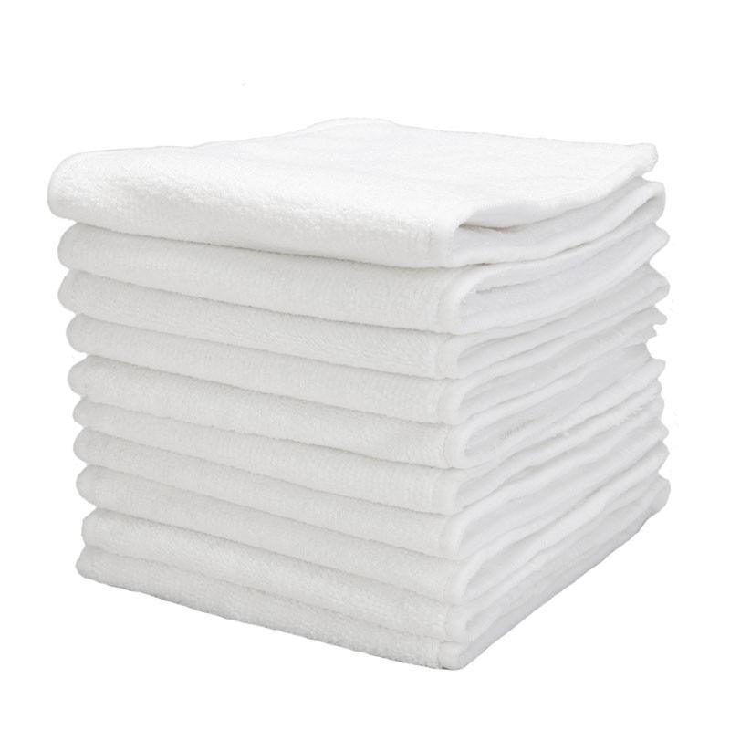 Cloth diapers Stevvex white stacked neatly, reusable pocket diapers for kids on Tampa Home & Garden Store