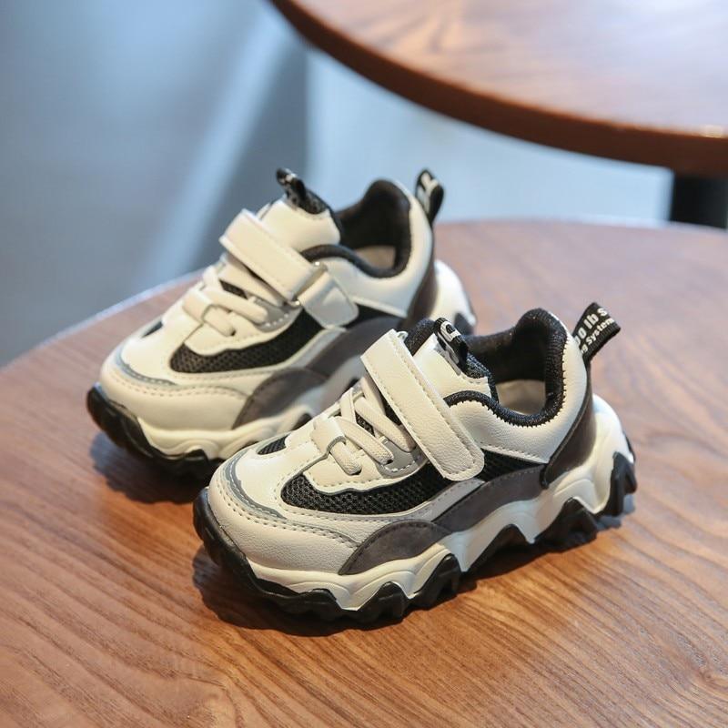 Stevvex kids sneakers casual breathable mesh canvas running shoes white black gray two pairs on Tampa Home & Garden Store