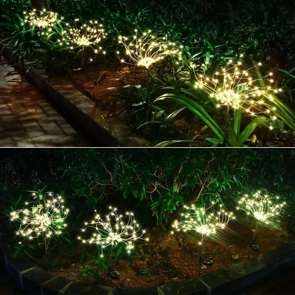 Modern Garden Led Solar Tree Lamp Copper Wires