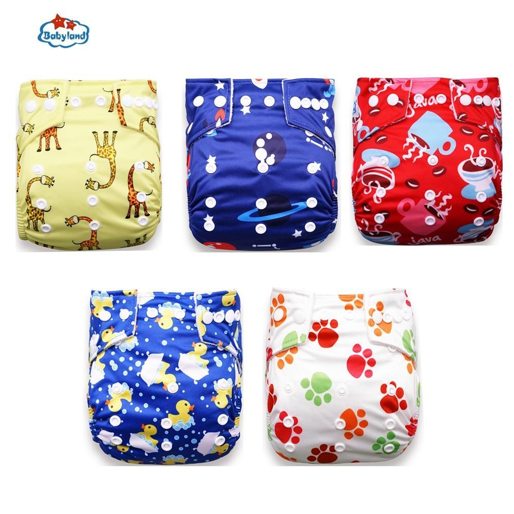 Stevvex 5pc modern luxury pocket cloth diapers assorted prints giraffe yellow and space blue on Tampa Home & Garden Store