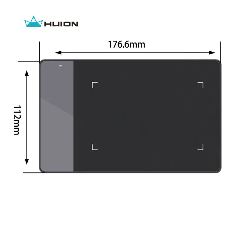 HUION 420 4-inch USB signature pen tablet with dark drawing area and gray left strip on Tampa Home & Garden Store