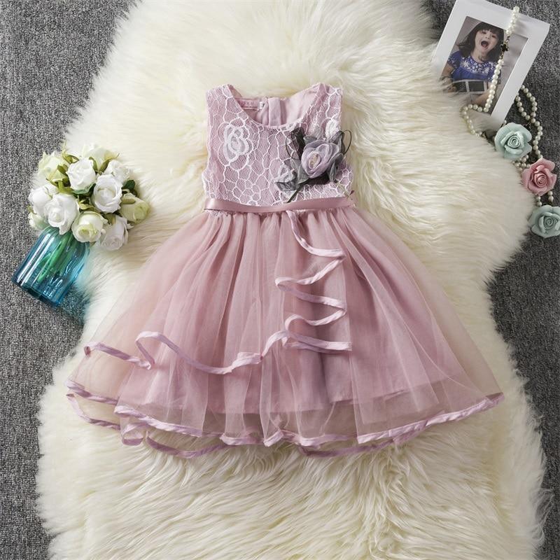 Stevvex lavender lace bodice tulle dress with satin ribbon waist for toddlers 1–6 years on Tampa Home & Garden Store