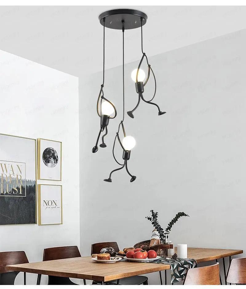 Industrial Pendant Light and Cartoon Fixture