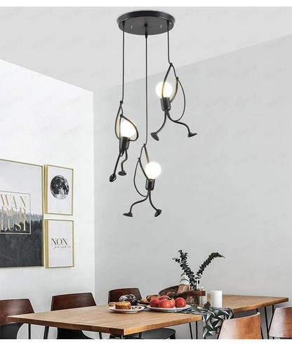 Industrial Pendant Light and Cartoon Fixture