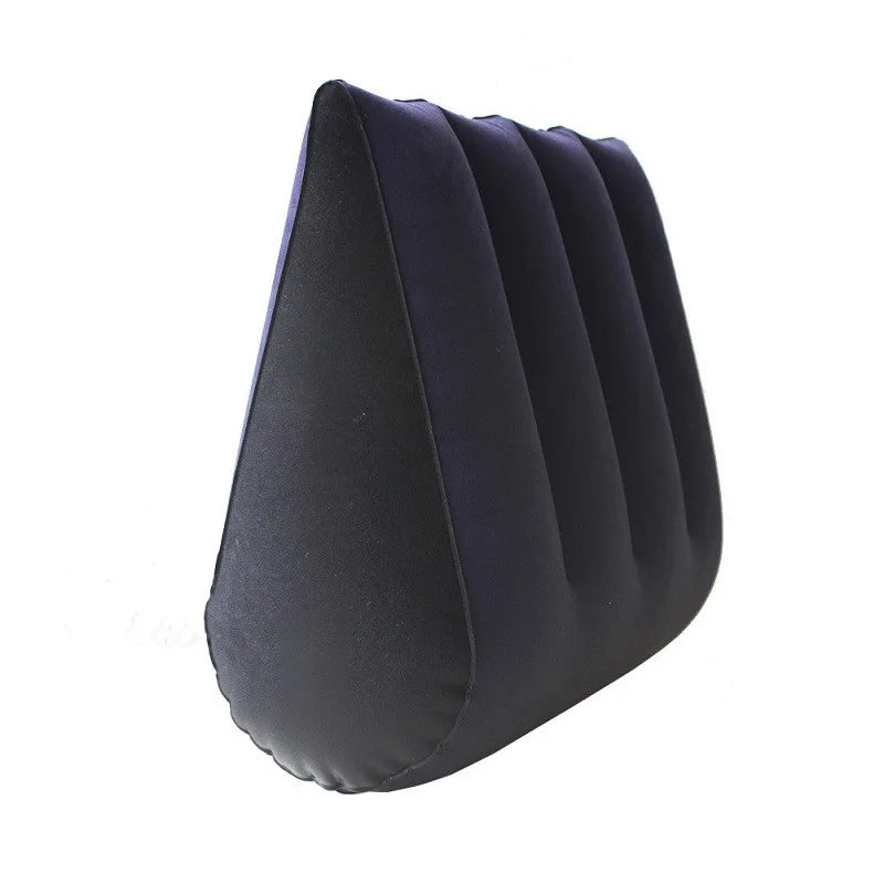 Inflatable wedge pillow with three vertical chambers in black fabric by UpTrend Deals on Tampa Home & Garden Store