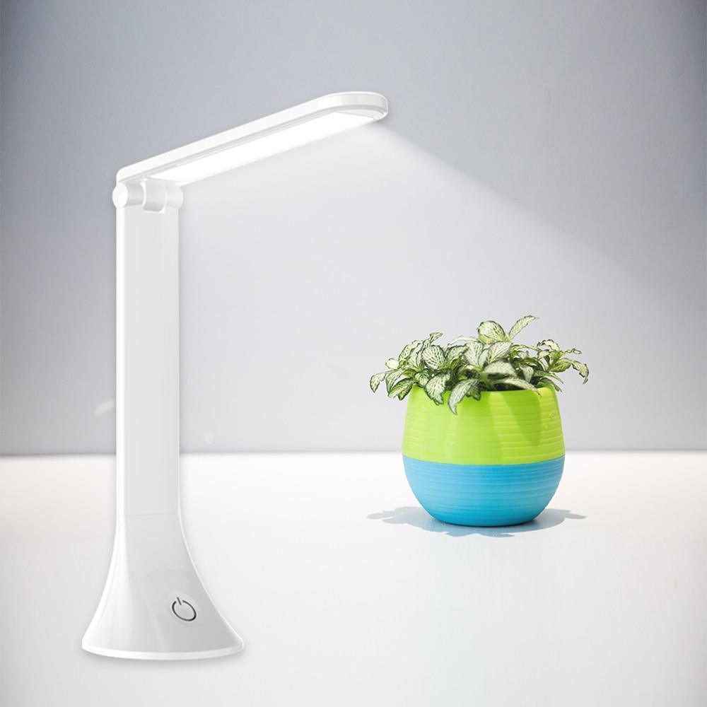 Stevvex LED Touch Table Lamp foldable USB desk lamp white, dimmable on Tampa Home & Garden Store