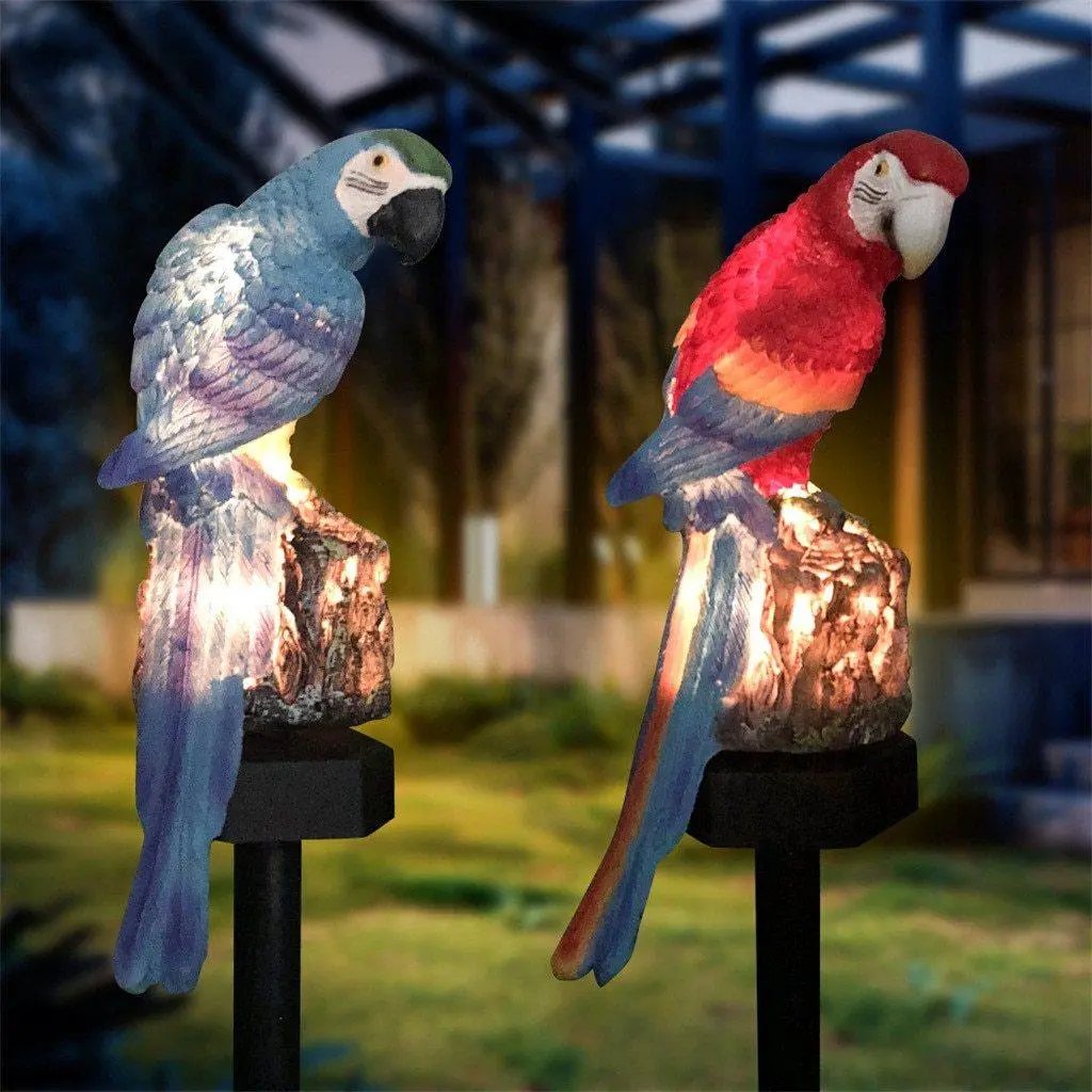 Parrot Shaped LED Garden Lamp Solar Outdoor Light