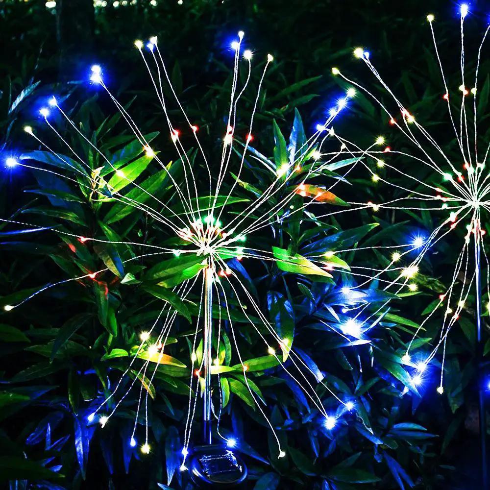 Modern Garden Led Solar Tree Lamp Copper Wires