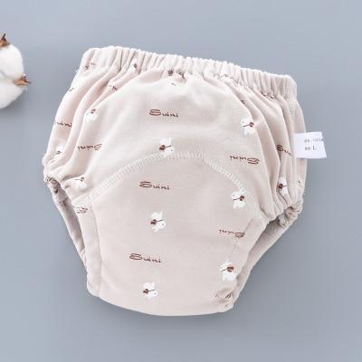 Stevvex baby training pants cloth diaper beige gauze cover breathable reusable newborn nappies on Tampa Home & Garden Store