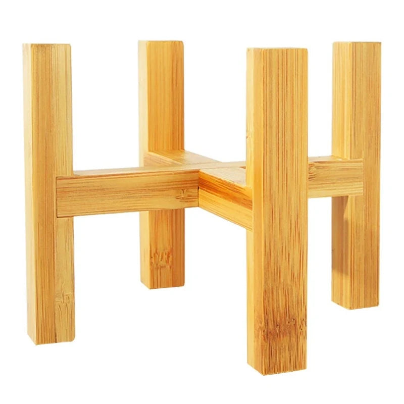 Wooden Plant Stand for Home and Garden Decor