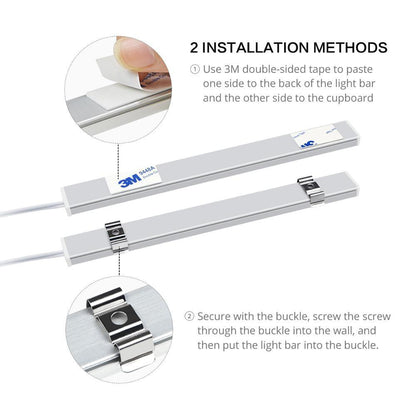 Stevvex USB powered smart LED light with hand-sweep sensor; dual slim bars backlight cabinets on Tampa Home & Garden Store