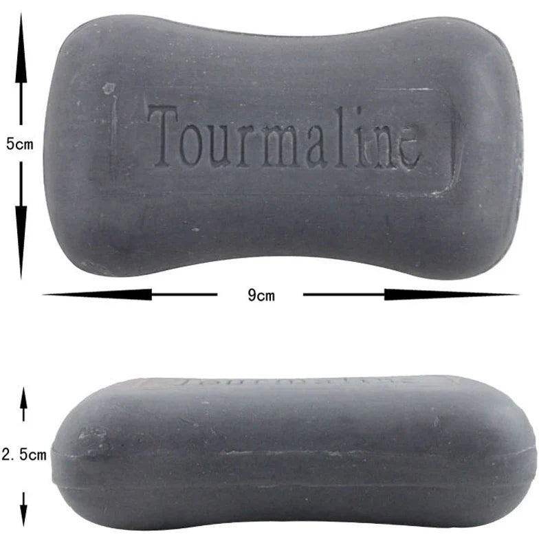 Tourmaline Soap Bar by Silcy Skin, bamboo charcoal anti-acne facial cleanser on Tampa Home & Garden Store